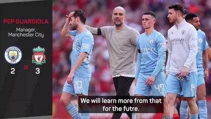 Guardiola eager for City to learn from Liverpool loss