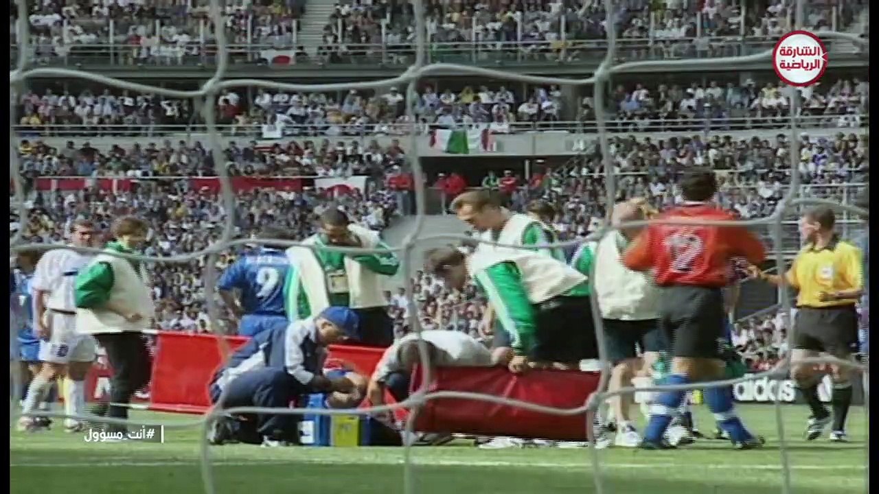 الشوط الثاني مباراة فرنسا و ايطاليا ربع نهائي كاس العالم 1998