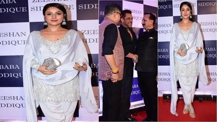 Shehnaz Gill  Baba Siddqui की इफ्तार पार्टी में पहुँचीं, Simple सूट में भी दिखीं बहुत खूबसूरत