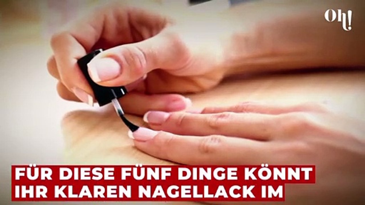 Nicht nur für die Nägel: Dafür könnt ihr Klarlack im Haushalt nutzen!