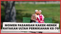 Haru! Momen Pasangan Kakek-Nenek Rayakan Ulang Tahun Pernikahan ke-70