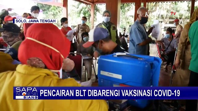 Antre untuk Pencairan BLT Dibarengi Vaksinasi Booster Covid-19 untuk Mudik Lebaran