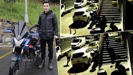 Kağıthane'de motosikletini çalan hırsızın üstüne atladı