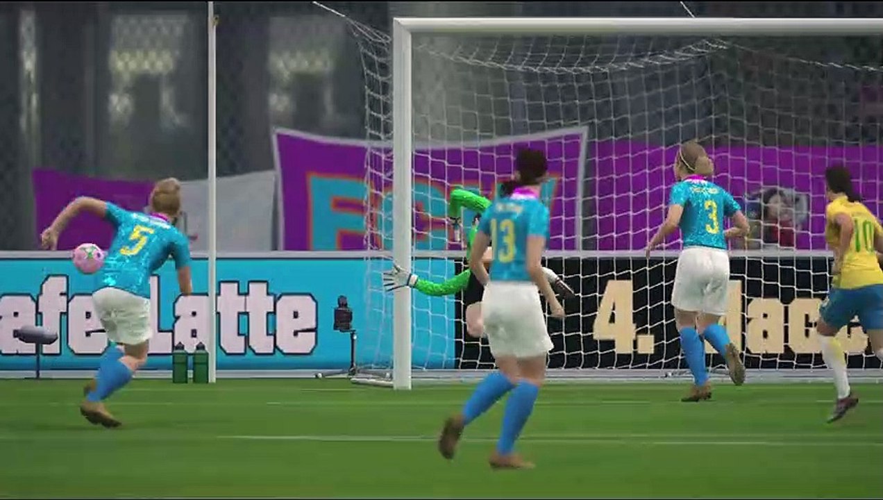 2nd half Brazil 1-1 FCW - Good match every second - Women's Football Game