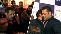 Salman Khan Heavily Mobbed At Baba Siddiqui's Iftar Party