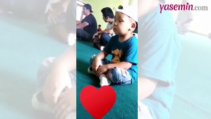 Kur'an-ı Kerim okunurken kendinden geçen çocuk gülümsetti!