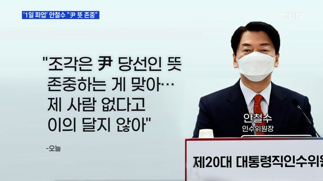 [MBN 프레스룸] 안철수 尹 뜻 존중 …합당 마침표