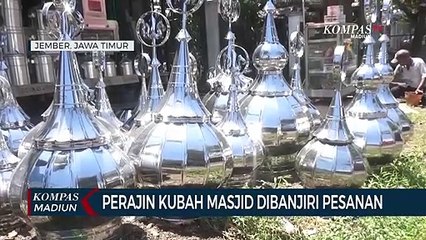 Perajin Kubah Masjid Dibanjiri Pesanan