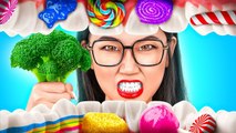 GENIUS WAYS TO SNEAK CANDY FROM YOUR PARENTS Funny Snacks And Candy Pranks By 123 GO CHALLENGE