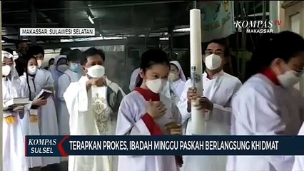 Terapkan Prokes, Ibadah Minggu Paskah Berlangsung Khidmat