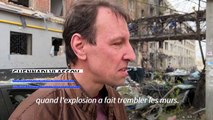 Une cuisine de bénévoles détruite par une frappe sur une ville de l'est de l'Ukraine