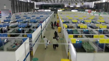 Son dakika haberi... Şanghay'da Ulusal Sergi ve Kongre Merkezi sahra hastanesine dönüştürüldü