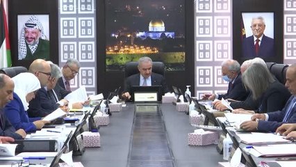 Başbakan Iştiyye, Filistin hükümetinin haftalık kabine toplantısı sonrası konuştu