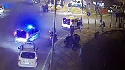 Kaçarken polis aracına çarpınca yakalandı