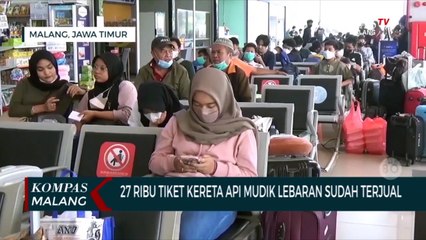 Dua Pekan Jelang Lebaran, 27 Ribu Lebih Tiket Kereta Api dari Malang Ludes