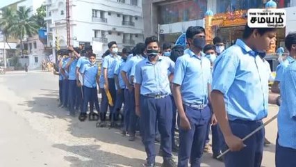 போதை விழிப்புணர்வு; அட்டகாசமாய் விழிப்புணர்வு ஏற்படுத்திய மாணவர்கள்!