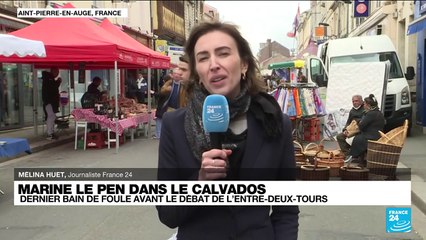 Dernier bain de foule pour Marine Le Pen avant le débat de l'entre-deux-tours