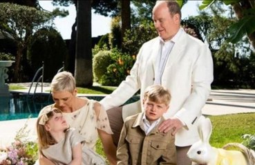 Princess Charlene and Prince Albert reveal family photos