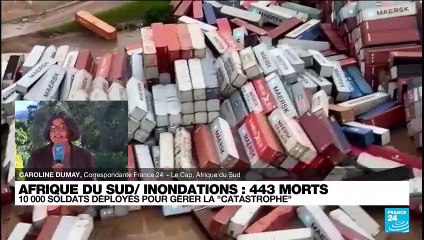 Afrique du Sud : au moins 443 morts après les inondations, les pluies connaissent une accalmie