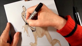 GREEN FROG ✅ - How to Draw Jumping Frog Illusion - 3D Anamorphosis