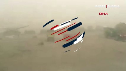 Konya'da kum fırtınası: Bir anda başladı, göz gözü görmüyor!