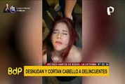 Hartos de los constantes robos: vecinos desnudan y cortan cabello a pareja de delincuentes