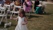 A toddler who was flower girl at her parent's wedding has now lost the ability to walk after being diagnosed with childhood dementia
