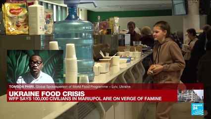 UN agency says more than 100,000 civilians in Mariupol on verge of famine