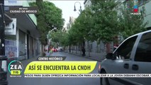 Así luce el edificio de la CNDH tras el desalojo de feministas