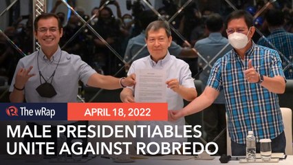 Tải video: Male survey laggards hit lone female presidential bet Robredo