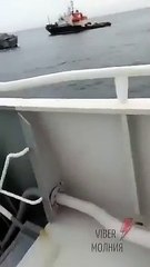 Moskova'nın kruvazörünün batışı sırasında çekildiği iddia edilen video yayımlandı