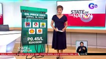 Oil price hike (Apr. 19): diesel - P1.70/L; gasoline & kerosene - P0.45/L | SONA