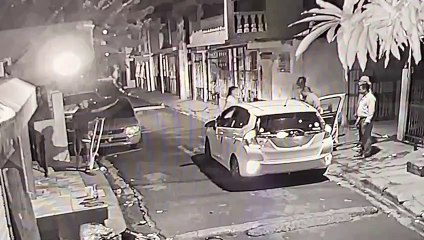 Policía suspende cabo captado disparando al aire en sector San Miguel