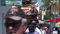 شاهد: معركة حول السفن السياحية في جزيرة كي ويست الساحرة في فلوريدا