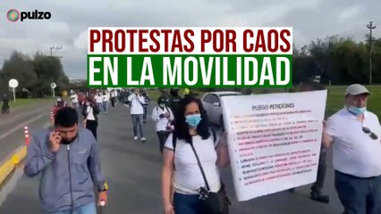 Protesta por caos en movilidad de la Calle 13 | Pulzo