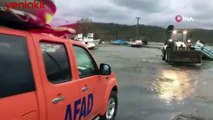 İstanbul’a su sağlayan baraj taştı, barınak ve tekneler zarar gördü