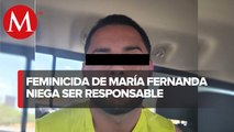 Presunto feminicida de María Fernanda acepta relación de amistad, pero niega ser culpable