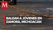 Ataque a balazos deja dos jóvenes muertos en Zamora, Michoacán