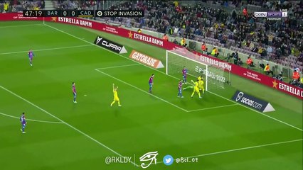 هدف برشلونة ضد قادش