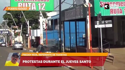 Protestas durante el jueves santo