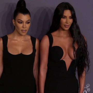 Kim and Kourtney Kardashian Wore Twinning Swimsuits in Kim's Sweet Birthday Shoutout