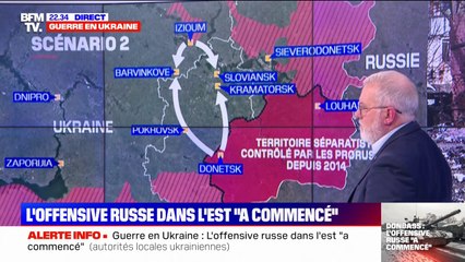 Début de l'offensive russe dans l'est de l'Ukraine: quelles sont les villes ciblées ?