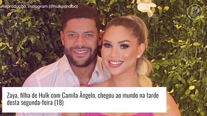 Nasceu! Hulk dá boas-vindas a Zaya, filha com Camila Ângelo, nascida nos EUA. Veja 1ª foto do bebê!