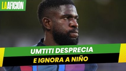 "No toques": Umtiti ignora y se enoja con pequeño aficionado que le pidió autógrafo