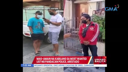 Mag-amain na kabilang sa most wanted list ng Pandacan Police, arestado | UB