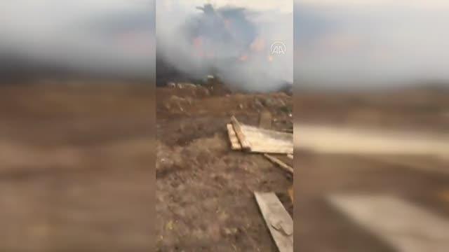 Son dakika haber... Ahırda çıkan yangında 3 buzağı telef oldu