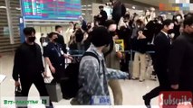 BTS Back To Korea From Las Vegas PTD Concerts 18042022 #bts #permissiontodance #btspakistan