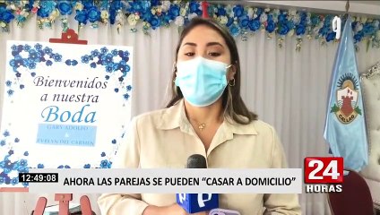 Municipalidad del Callao realiza "bodas a domicilio"