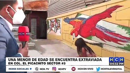 Deambulando en zona caliente de El Picachito encuentran una menor que fue protegida por una familia