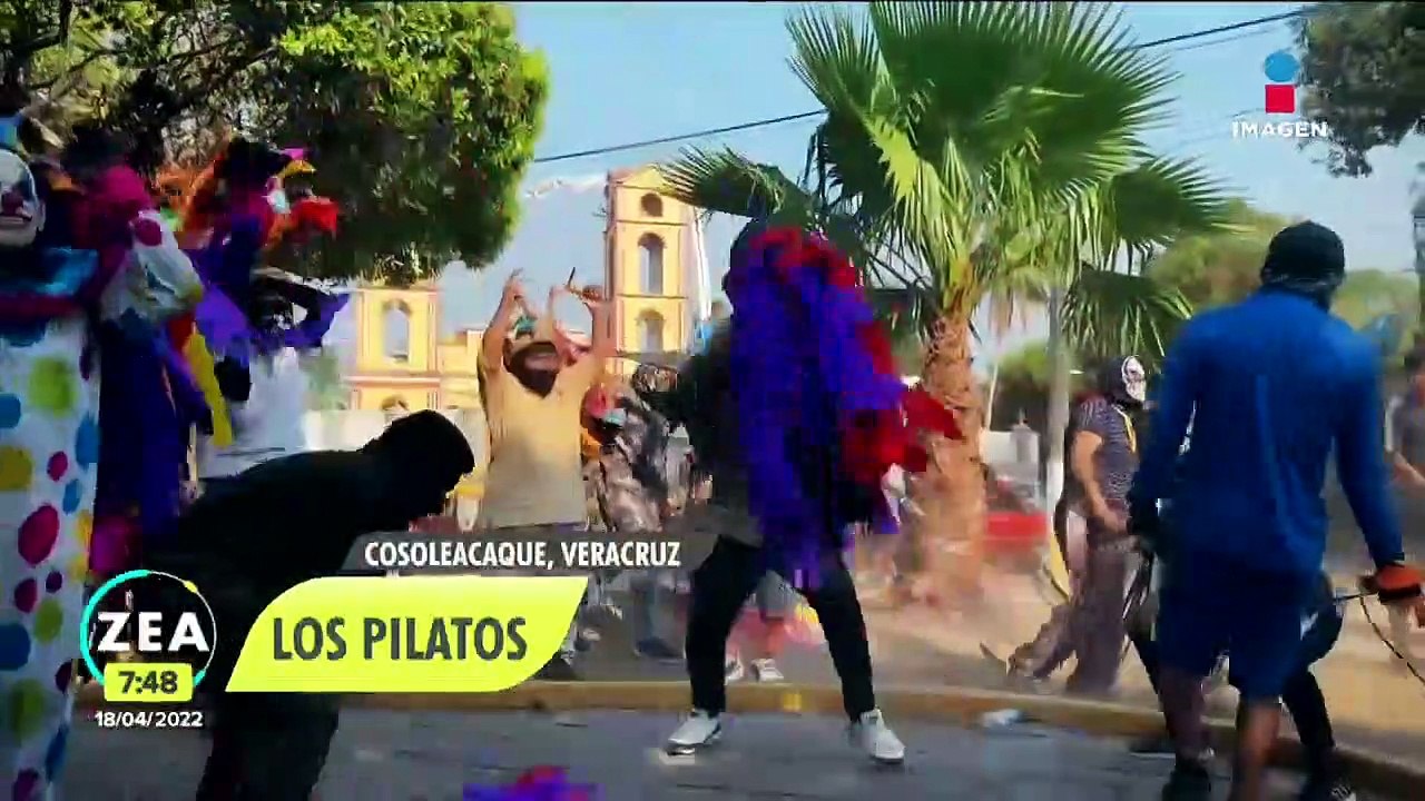 Los pilatos, una tradición de Cosoleacaque en Semana Santa